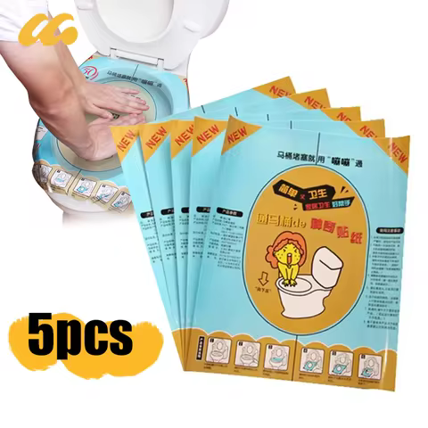 5PCS Toilet Unclogging Sticker Strong Disposable Toilet Dredger Toilet Unblocking Post Fix Clogged F