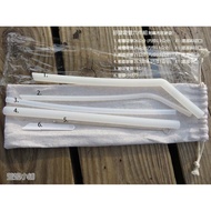 Taiwan Shipping Transparent FDA Food Grade Silicone Straw Set Thick Thin Straight Curved Environment