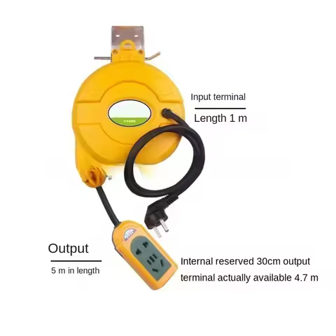 3000W Automatic Retractable Power Cable Reel Wire Telescopic Cable Drum Electric Cable Reel Power Su