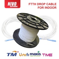 2 Core Fiber Indoor FTTH Drop Cable Fibre Optic Cable / Self-support Unifi / Fiber To The Home (FTTH