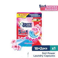 Breeze 5 In 1 Capsule Detergent Sakura Blossom (20's)