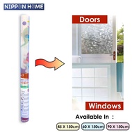 [ Household ] A-Tech Frosted Window Film 200CM ( Length ) / Privacy Frost Glass Waterproof Frosted F