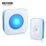 DAYTECH DB16 Wireless Loceng Rumah - Jarak 300M Bertahan Air IP55 Isyarat LED Berkelip 36 Bunyi Ring
