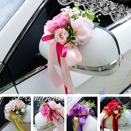 Wedding Car Decoration Flower Door Handles Rearview Mirror Decorate Artificial Flower