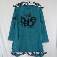 Preloved Kaos Panjang | Kaos Wanita | Tunik Kaos Termurah | Bisa COD
