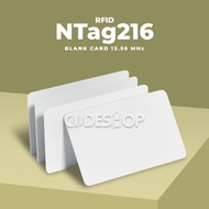 NTag216 13.56 MHz RFID Card NFC PVC ID Card Plain 888 byte Programmable