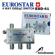 EUROSTAR 4 Way DiSEqC Switch ESS-41