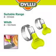 DYLLU American Type Butterfly Hose Clamp (8-51mm x 8-12.7mm)