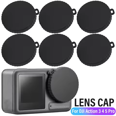 For DJI Action 5Pro/4/3 Sport Camera Soft Silicone Lens Cap Dustproof Protector For DJI Osmo Action