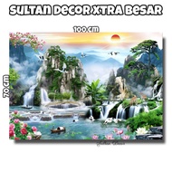 Sultan Decor - Natural & Waterfall Scenery Poster Wall Decoration Size JumboBIG 70x50cm 100x50cm 100