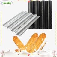 MOLIHA Baguette Baking Tray, Nonstick Bakeware Baguette Mold, Baking Tool Waves 2/4 Grooves Baguette