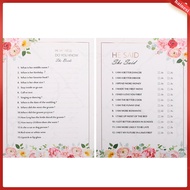 【in stock】  20 Pcs Game Card Quiz Party Activity Fun Bachelorette Games Q/A Cards