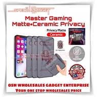 (Syok Game Matte+Privacy) Realme C51 C53 9i C55 C30 C33 C30s C35 9 10 11 Pro Ceramics Soft Protector