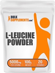 BulkSupplements.com L-Leucine Powder - Leucine Supplements, Leucine Amino Acid - BCAA Supplements, L