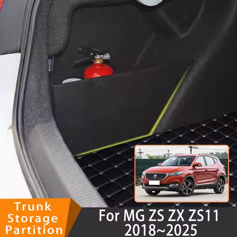 Auto Accessories For MG ZS ZX ZS11 2018~2025 2019 Car Upgrade Organizer Trunk Side Partition Trunk I