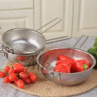 Stainless Steel Colander/ Wash Vege / Round Basket with handle Stainless Steel Strainer Colander Str