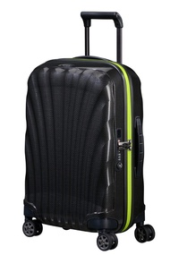 獨家現貨 Samsonite C-LITE SPINNER 55/20 EXP  BLACK LIME 20吋 可擴張 升級超輕貝殼 登機箱 黑色面螢光拉鏈 歐洲製造 C LITE CALOCUT S