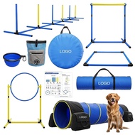 [NEW] Custom Hot-selling Dog Agility Training Equipment Tunnel Poles Hurdles Exercise Pet Obstacle C