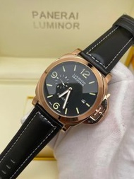 沛納海 Panerai  玫瑰金殼 藍面夜光