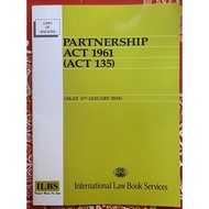 Partnership Act 1961 Act 135 (Akta Perkongsian 1961) Buku Undang-Undang Malaysia