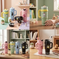 Tumbler 2391 900Ml | Cute Character Stainless Steel Tumbler with Ergonomic Handle Tumbler Tahan Seju