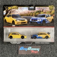 Hot Wheels 99 Honda Civic Type R EK9 / Honda Civic TypeR FL5 Spoon 2-Pack (In-Stock) New Car Culture
