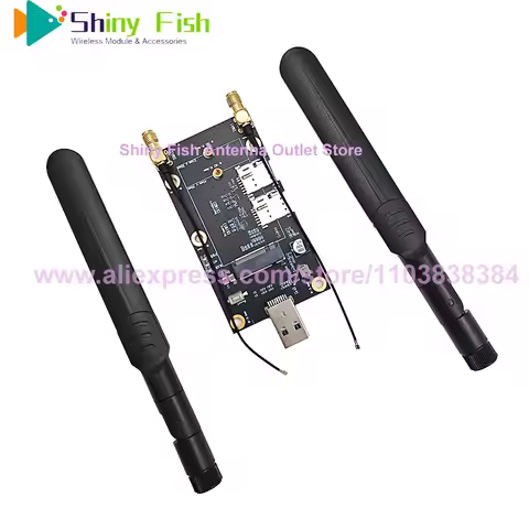 NGFF USB 3.0 to M.2 Key B Adapter LTE 4G 5G Module To USB3.0 Dongle With Dual SIM Antenna For RM520N