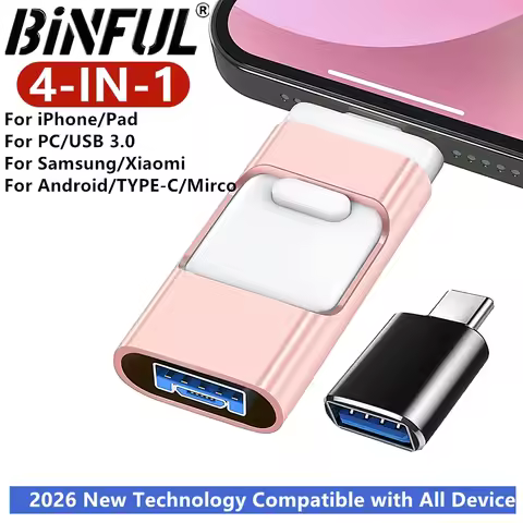 For iPhone Usb 3.0 Flash Drive 512GB 256GB 128GB 32G for Samsung ipad with interface Mirco Android T