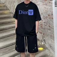 (have)_DIOR Short-sleeved T-shirt, Combed Cotton, Soft Feel, Versatile, Same For Men And Women