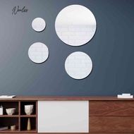 [Noel.sg] Round 3D Mirror Wall Sticker Living Room Art Home Decor Acrylic Mural Decal