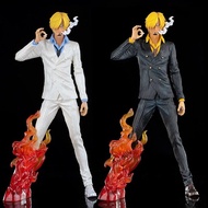 [Quick Shipment] Ready Stock Free Shipping One Piece One Piece Fantasy Sanji Doll GK Black Foot Sanji Figure Flame Special Effects High-Quality Version Boxed