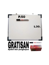whiteboard papan tulis 50x30