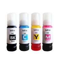 T502 Dye Ink 502 Ink Refill Bottles For Epson Eco Tank ET-2850 3850 4850 ET-15000 ET4850 ET-2760 ET-