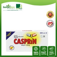 CASPRIN ASPIRIN 100MG VEGETABLE CAPSULE (30S X 2)