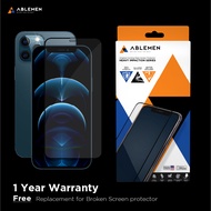 [NEW!! iPhone 12 Series ]  ฟิล์มกระจกเต็มจอลงโค้ง 3D Corning USA Ablemen iPhone12 mini/ iPhone12 pro/ iPhone 12 pro max