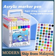 12/24/36/48/60/80 Colors Acrylic Marker Pen Set Color Marker Set color pen Coloring set Highlighter 