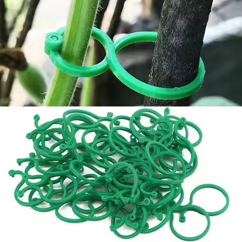 50/100Pcs Garden Vine Tying Clips Plant Vegetable Tomato Binding Fixing Clip 8 Word Buckle Gardening