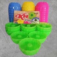 [ 24 Pcs ] Food Grade Round Putu Ayu Cake Mold || Putu Ayu Thick Plastic Steamed Cake Mold