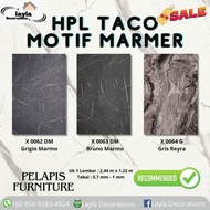 HPL TACO || HPL LAPISAN UNTUK FURNITURE MOTIF MARMER