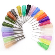 10pcs 25mm 1-inch 14G-30G Stainless Steel Screw Thread Dispensing Needle,Glue Injection Needle,Plast