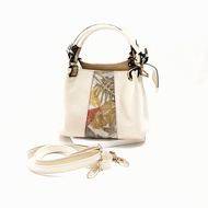 Tas Kulit Wanita Asli Ecoprint Model Selempang Bahu Jinjing Leather Bag Sapi Garut Papirut Hand Made