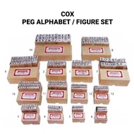 (1UNIT) COX Peg Alphabet Set | Rubber Stamp Set X 1UNIT
