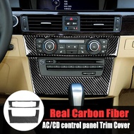 Suitable for BMW 3 Series E90 E92 E93 2005-2008 2009 2010 2011 2012 Real Carbon Fiber Car Interior Central Control CD Panel Frame Cover