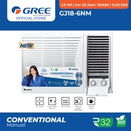 Gree GJ18-6NM 2.0HP Window Type Manual Non-Inverter Aircon