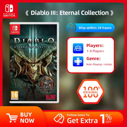 Nintendo Switch Game - Diablo III/3 Eternal Collection - Genre Action Adventure RPG Party 14 Languag