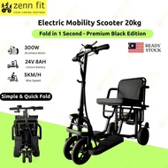 Electric Scooter Foldable Aluminum Mobility Scooter Compact Size For Elderly Travel Outdoor