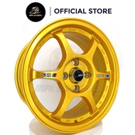 New Sport Rim SSR TYPE-C 15x6.5 4x100 ET38 Polish Super Gold 15 inch 15 inci Mr Wheel