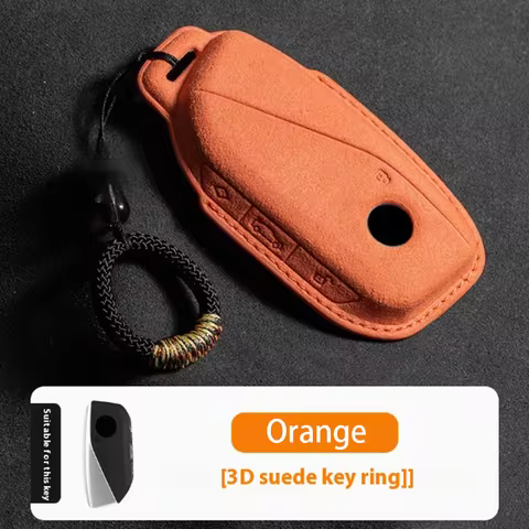 New Energy for BMW Car Key Case Bag for X7 X1 X6 I7 735Li 740 X1 IX XM X5 2023 2024 Turned Fur Key P