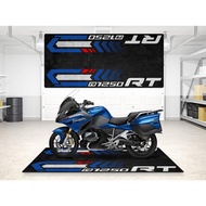 Parking Mat for R1250 RT Motorcycle Model, Display and Pit Mat, Washable Non-Slip Garage and Showroo