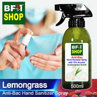 Anti Bacterial Hand Sanitizer Spray with 75% Alcohol - Lemongrass Anti Bacterial Hand Sanitizer Spray - 500ml tangan sanitiser semburan